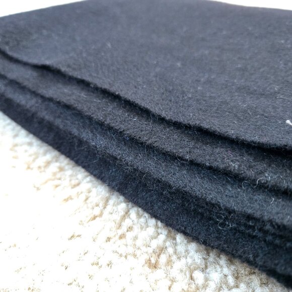 Ann Taylor Woven Cashmere Fringe Scarf Black - Picture 10 of 11